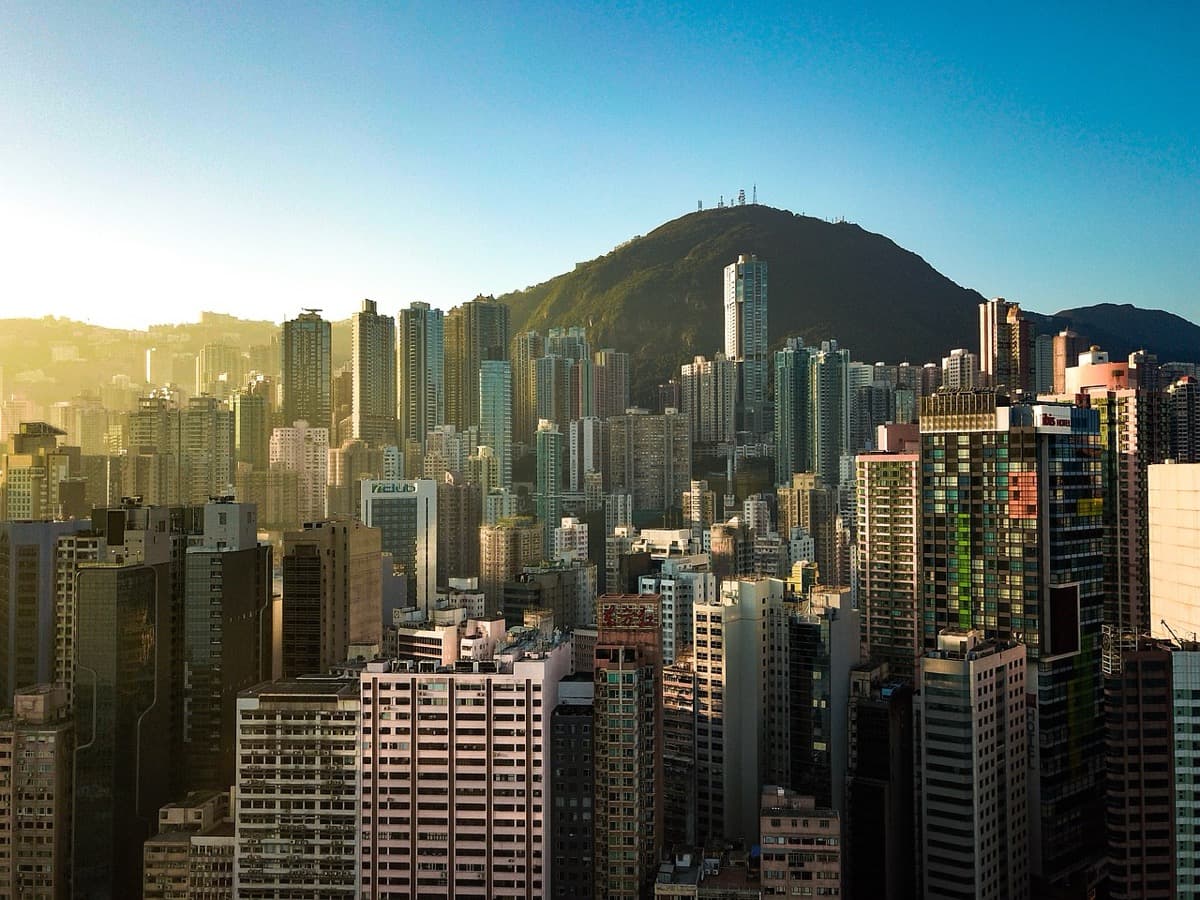 Business flight to Hong Kong