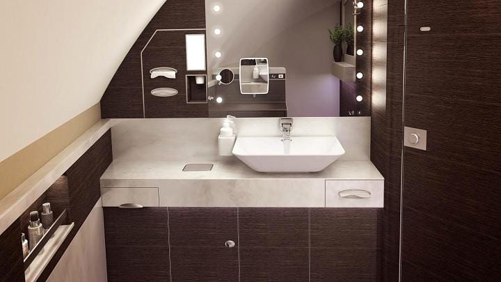 Singapore Airlines A380 Bathrooms