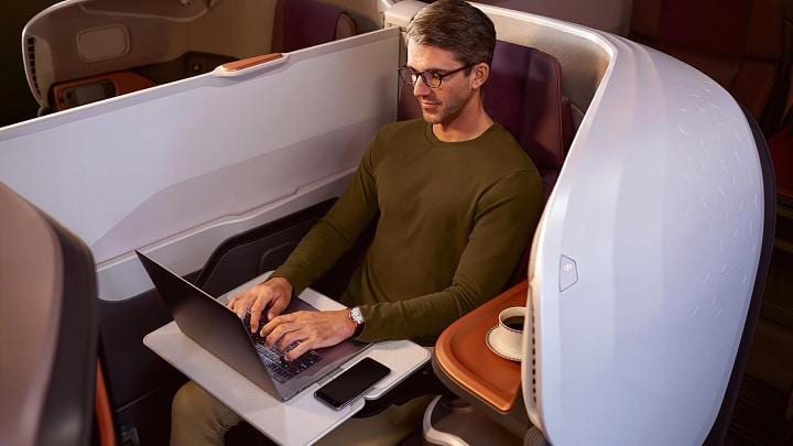 Singapore Airlines A380 Business Class