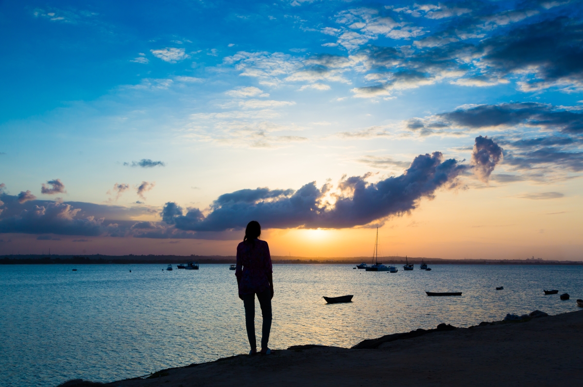 Beautiful sunset in the Peninsula area, Dar es Salaam, Tanzania